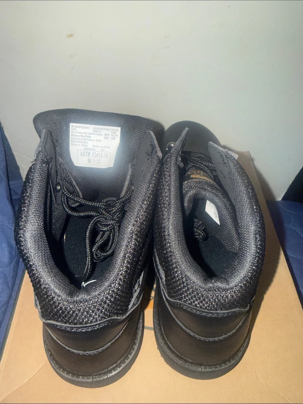 Brahma Black Men's Steel Toe Work Boots - Gus 2.0 Style-12Wide